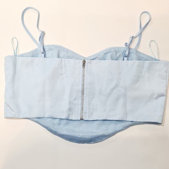 Superdown Janet Corset Top in Light Blue XL - Picture 11 of 11